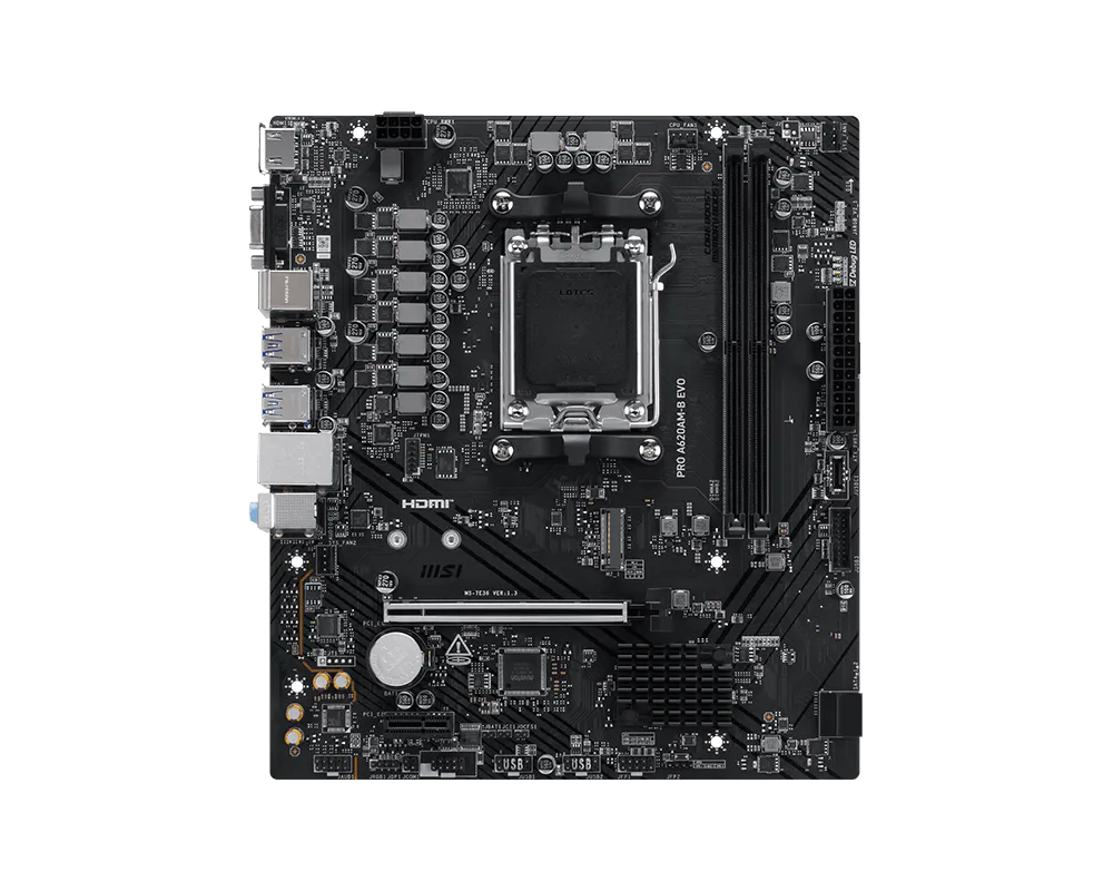 Placa Madre MSI Pro A620AM-B Evo / AM5 / DDR5 / M.2