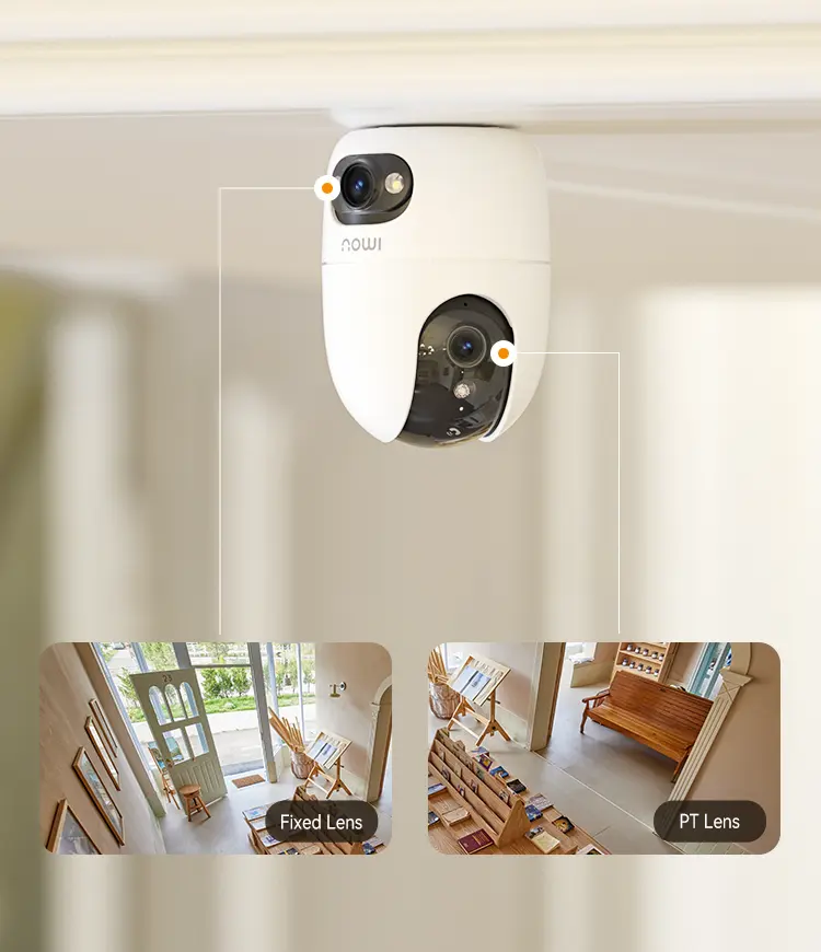 Cámara IP Domo PT WiFi 10MP (2 Lentes 5MP) Full Color Imou Ranger Dual 2 IPC‑S20EN‑10M0S