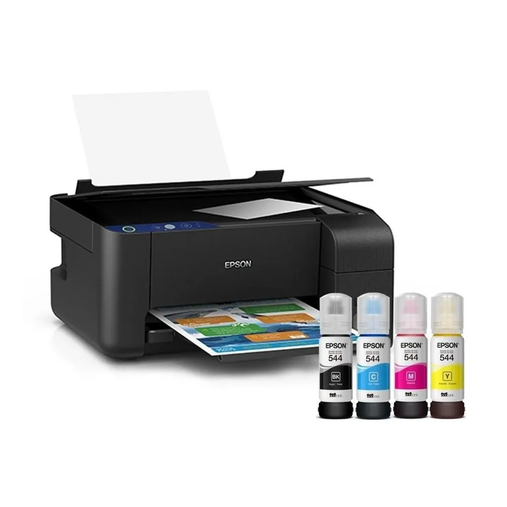 Impresora Multifuncional Epson EcoTank L3210 a Color, USB 2.0, Impresión, Copia y Escaneo