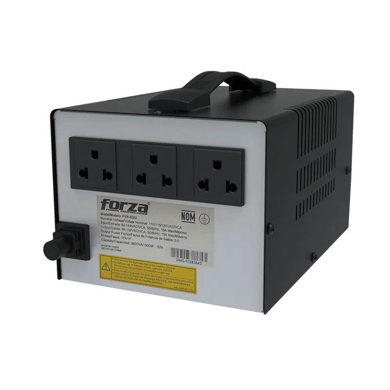 Estabilizador Forza FVR-1222USB 1200VA 600W 8OUT Ga, foto 3