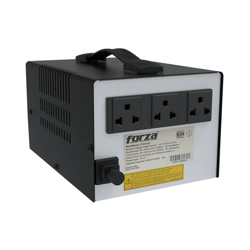 Estabilizador Forza FVR-1222USB 1200VA 600W 8OUT Ga, foto 5
