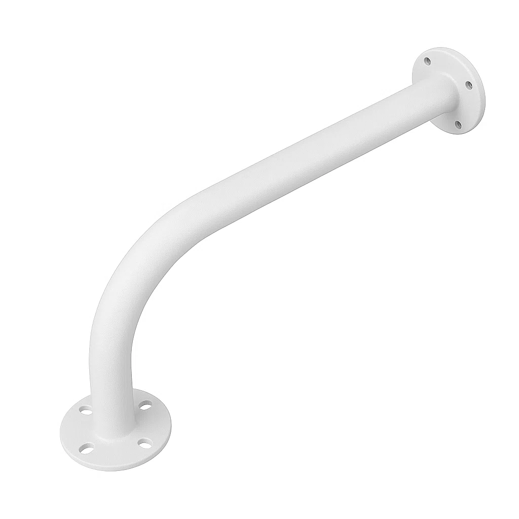Brazo con Curva y Caja Blanco 1MT