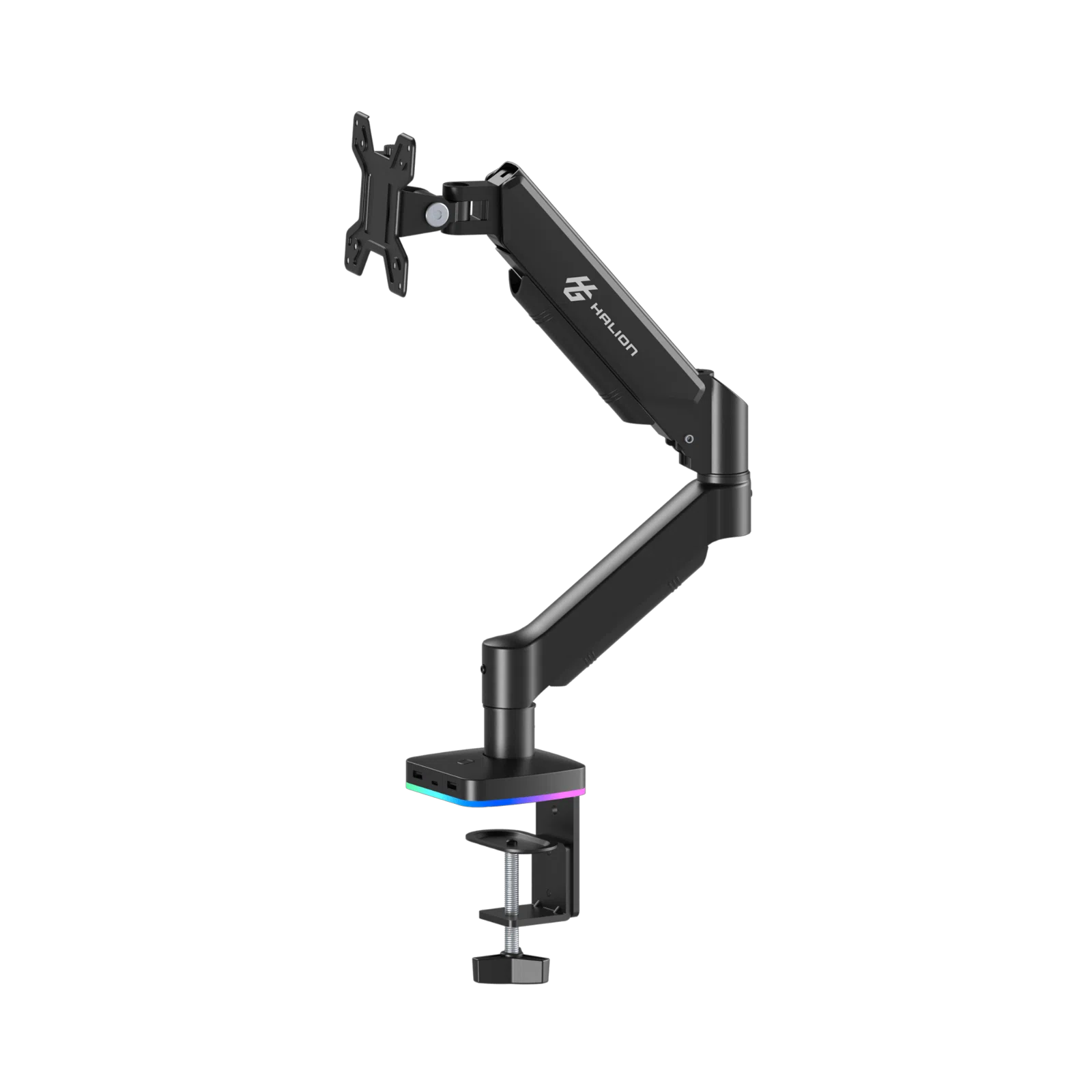 Brazo de Monitor Halion M252 RGB USB2.0 , USB-C