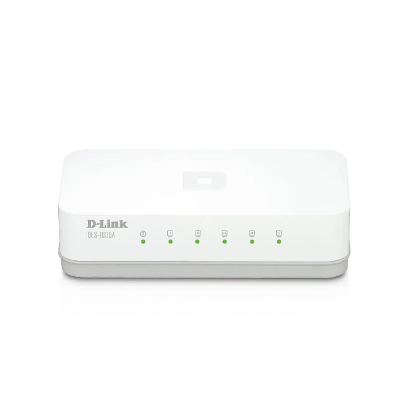 Switch D-Link DES-1005A 5 Puertos Fast Ethernet 10/100 Mbps, No Gestionable, Escritorio
