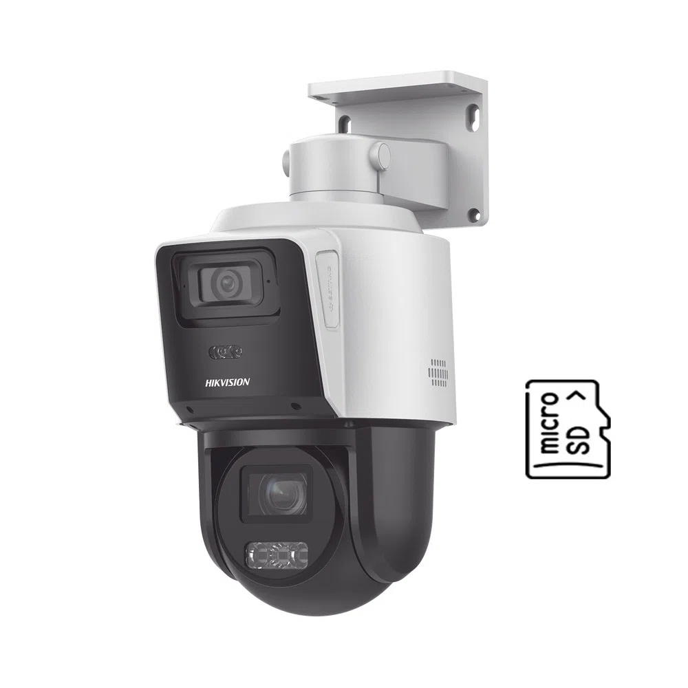 Cámara IP PTZ Tandemvu 4 MP+4 MP Zoom 4X Hikvision DS‑2SE3C404MWG‑E/12
