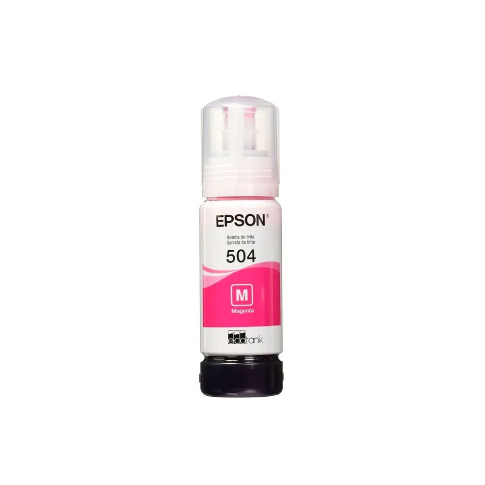 Botella de Tinta Original Epson T504 Magenta 70ml para EcoTank L4150, L4160, L6161 y L6171