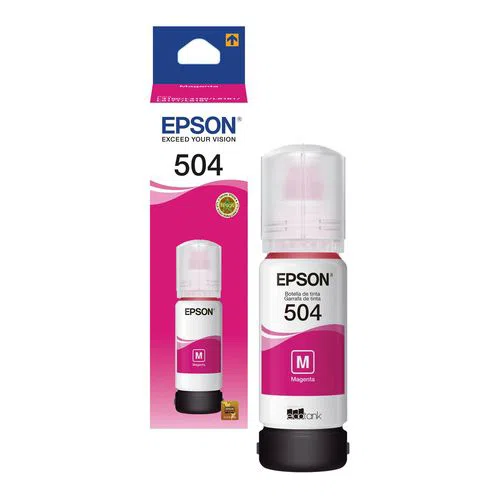 Botella de Tinta Original Epson T504 Magenta 70ml para EcoTank L4150, L4160, L6161 y L6171