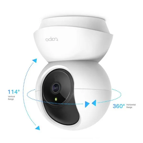Cámara de Seguridad Tapo C200 Interior, 1080P, Wi-Fi, Infrarrojo, Rotativo, Blanco