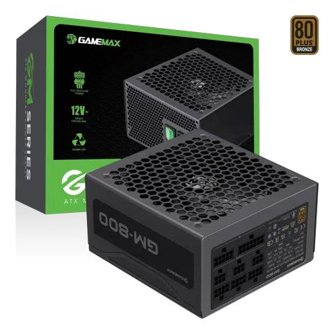 Fuente de Poder Gamemax GM-800W Modular 80P Bronze