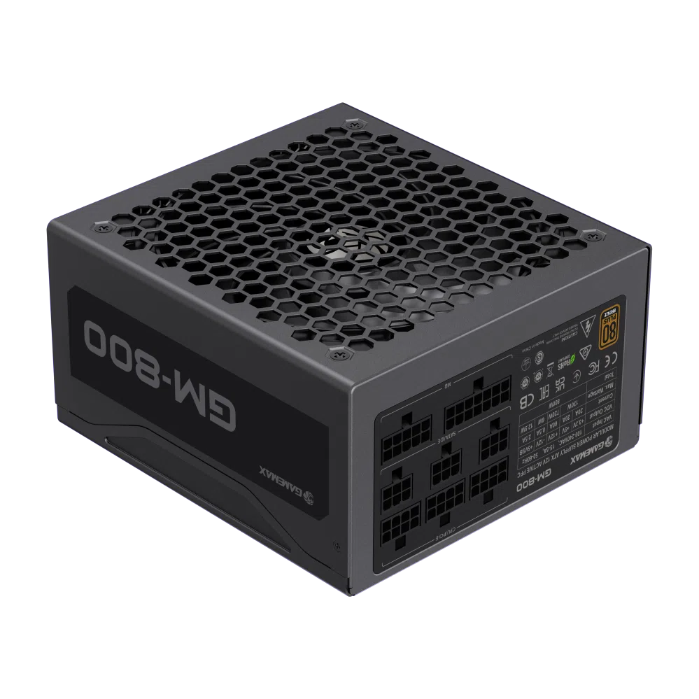 Fuente de Poder Gamemax GM-800W Modular 80P Bronze