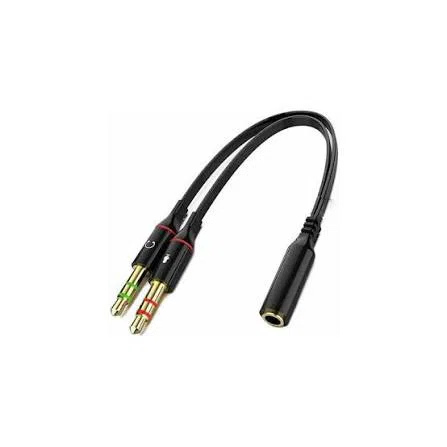 Adaptador 3.5mm Mini Jack 1 Hembra a 2 Machos