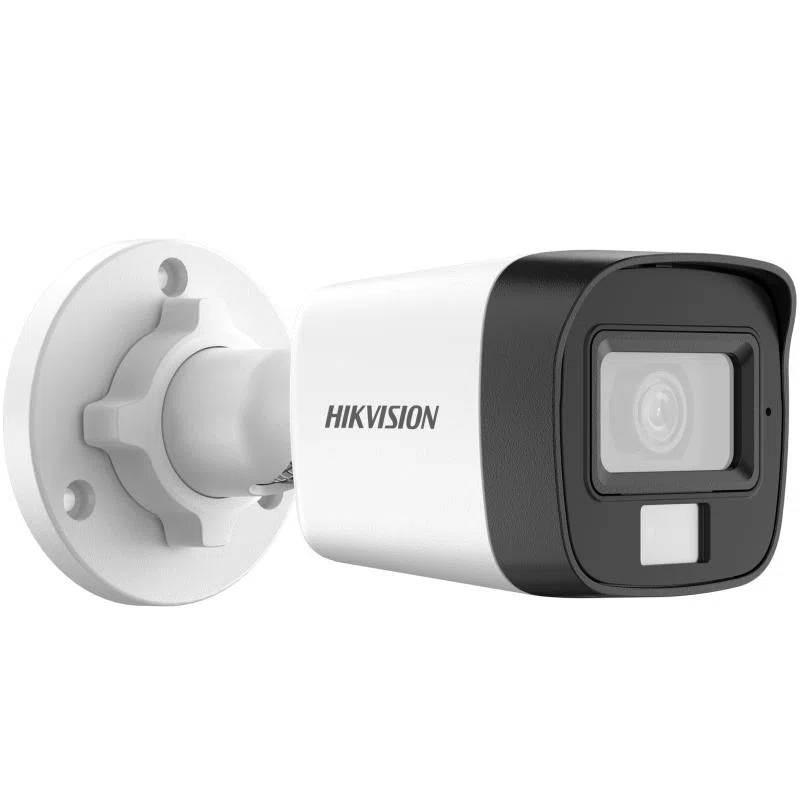 Cámara Análoga Tubo 2 MP Hikvision DS‑2CE16D0T‑LPFS Smart Hybrid Light con Audio