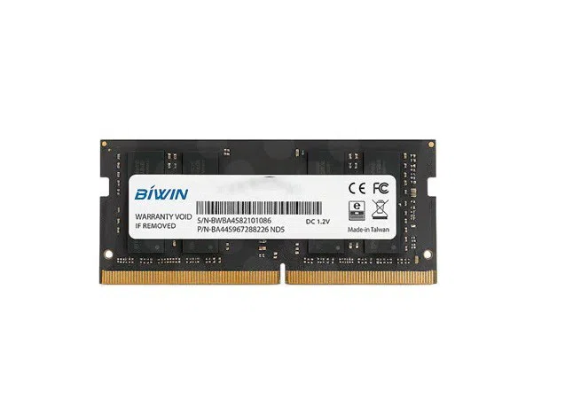 Memoria RAM Biwin 16GB DDR4 3200MT/s So-DIMM para Laptop, CL22, 1.2V, Non-ECC
