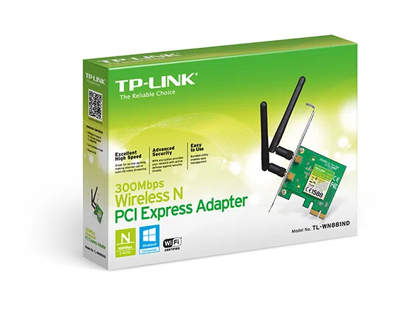 Tarjeta Inalámbrica TP-Link TL-WN881ND N 300M PCIe