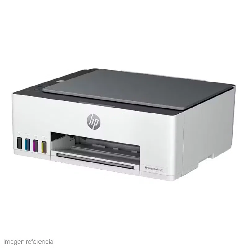 Impresora All-In-One de Tinta HP Smart Tank 580, Imprime, Escanea, Copia/Wi-Fi/BT/USB 2.0