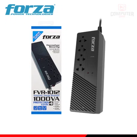 Estabilizador 1000VA 500W 220V 4 Tomas Forza FVR-10124