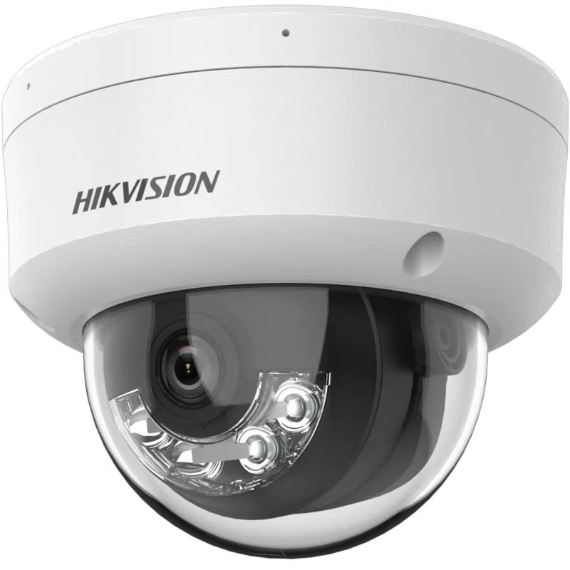 Cámara Domo IP 4MP Smart Hybrid Light Hikvision HK-DS2CD1143G2-LIU con IR Exterior 2.8mm con Audio