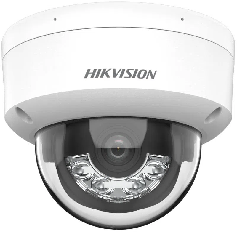 Cámara Domo IP 4MP Smart Hybrid Light Hikvision HK-DS2CD1143G2-LIU con IR Exterior 2.8mm con Audio
