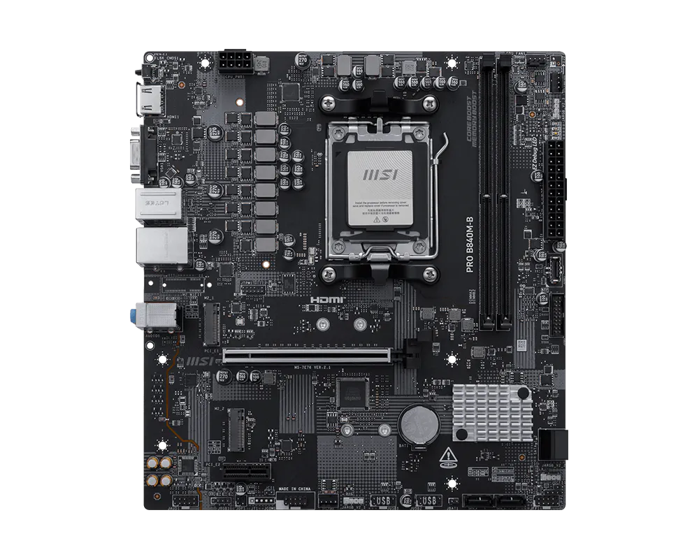 Placa Madre MSI Pro B840M-B / AM5 / DDR5 / M.2