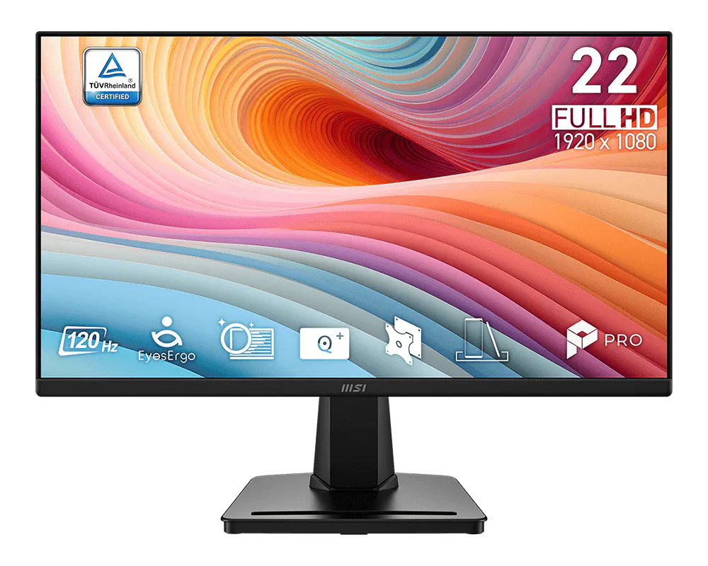 Monitor MSI Pro MP225 E12VL, 22 Full HD, 120Hz, 1ms, Adaptive Sync