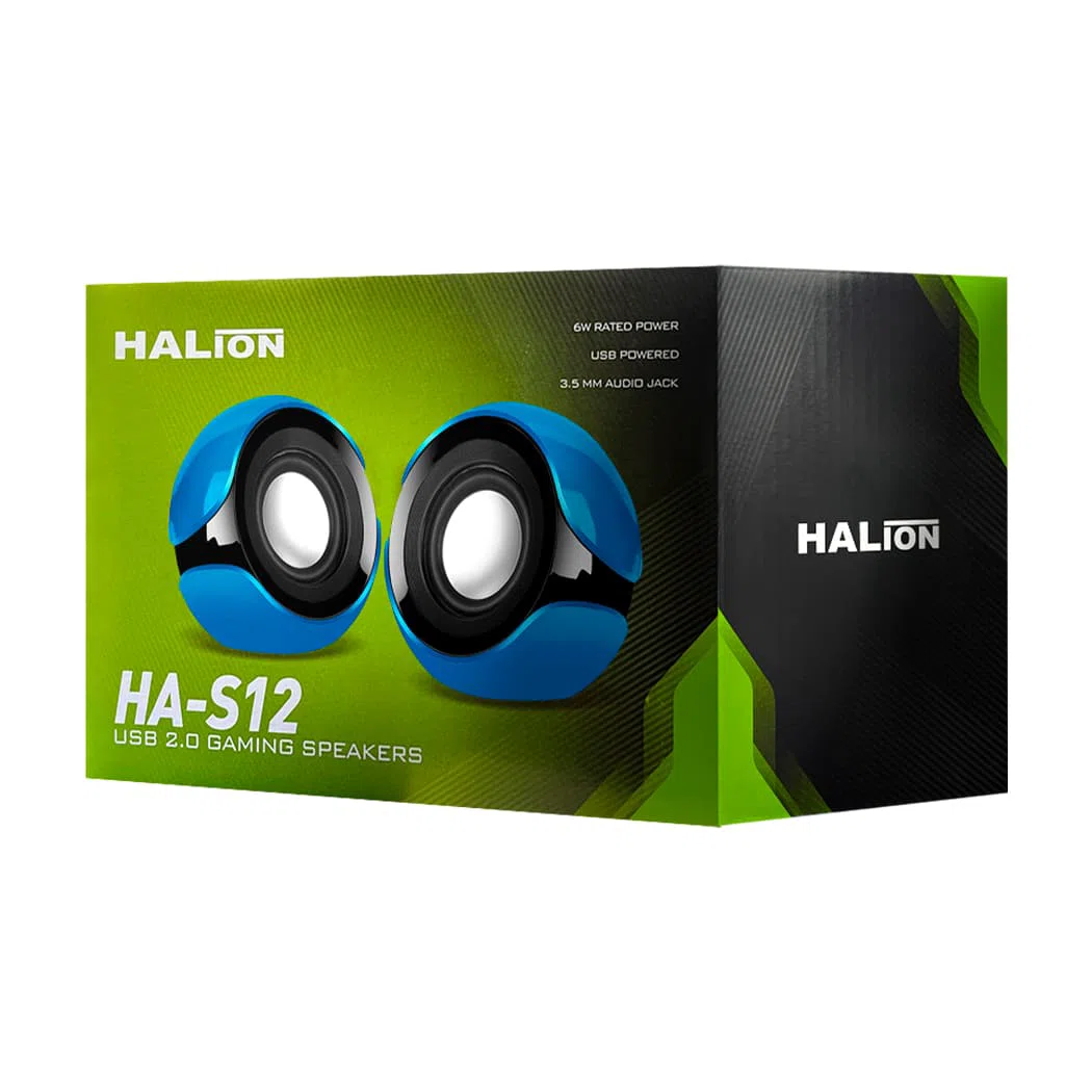 Parlante USB 2.0 Halion HA-S12 NG/Azul