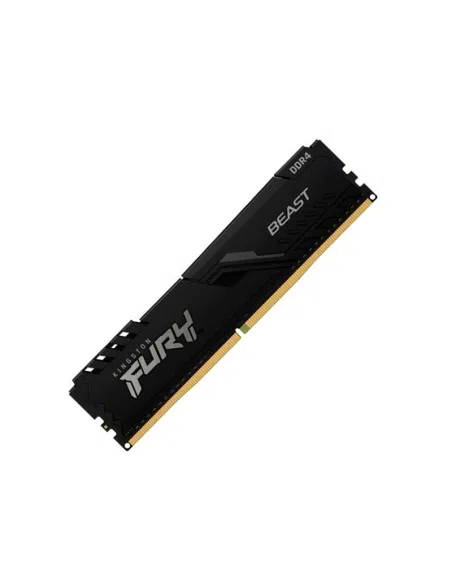 Memoria RAM Kingston Fury Beast Black 16GB DDR4 3200MHz UDIMM para PC, CL16, XMP 2.0, Disipador Negro