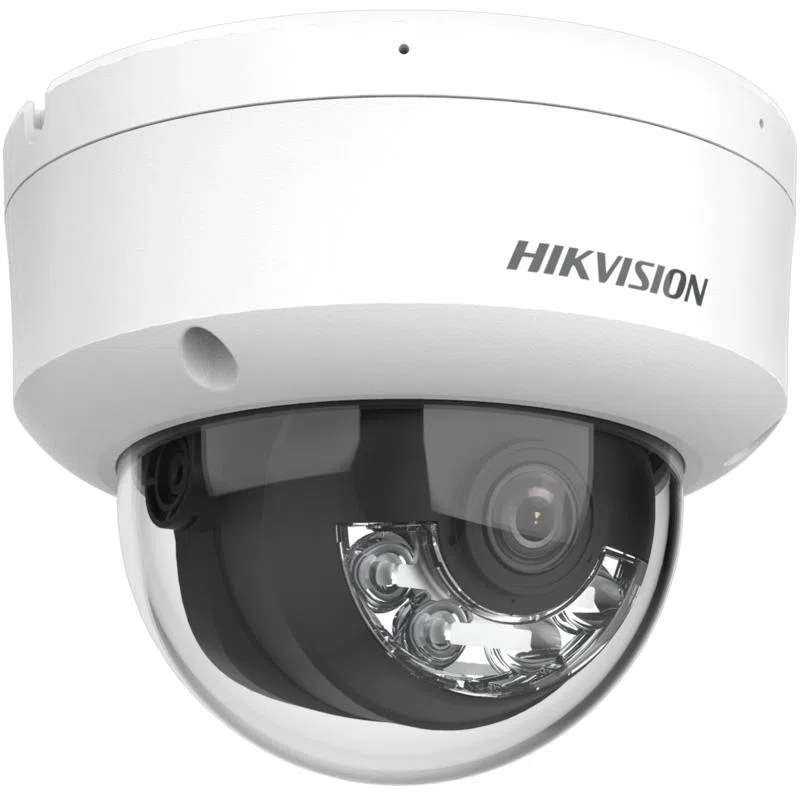 Cámara Domo IP 2 MP 1080P Smart Hybrid Light AcuSense Hikvision DS‑2CD1123G2‑LIU y Audio IR 30