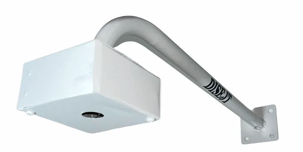 Brazo Recto con Caja Blanco 30cm