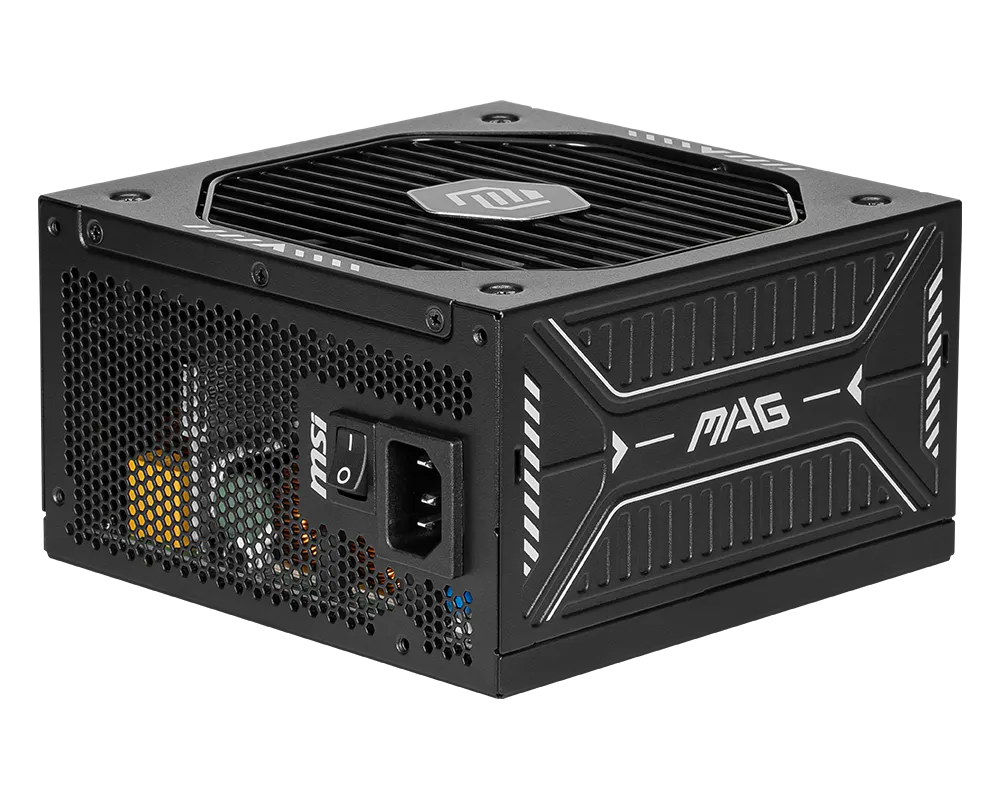 Fuente de Poder MSI Mag A750GLS PCIE5 / 750W / ATX 3.1/ Modular / 80 Plus G