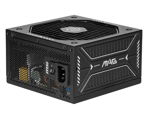 Fuente de Poder MSI Mag A750GLS PCIE5 / 750W / ATX 3.1/ Modular / 80 Plus G