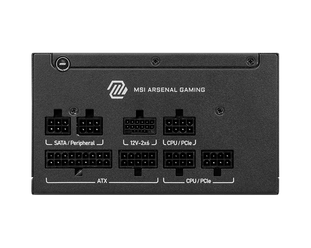 Fuente de Poder MSI Mag A750GLS PCIE5 / 750W / ATX 3.1/ Modular / 80 Plus G