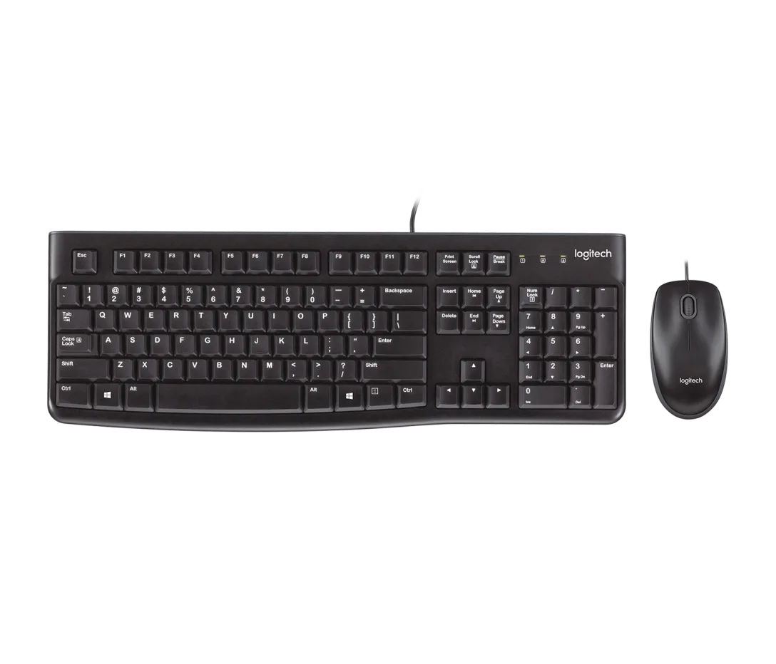 Kit Teclado Logitech MK120 KB-ms USB Black
