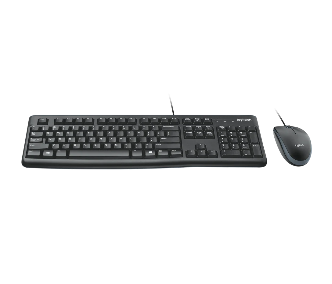 Kit Teclado Logitech MK120 KB-ms USB Black