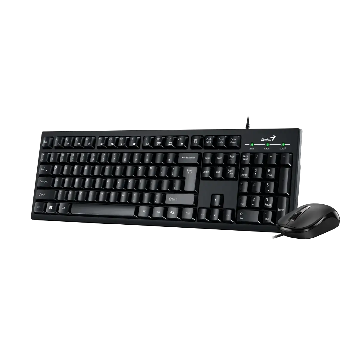 Kit Teclado + Mouse Genius KB+ms KM-100SE Ai Copilot USB Bk