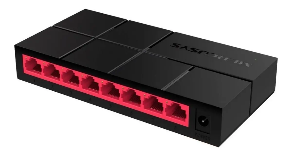 Switch Mercusys MS108G 8 Puertos Gigabit Ethernet 10/100/1000 Mbps, No Gestionable, Escritorio
