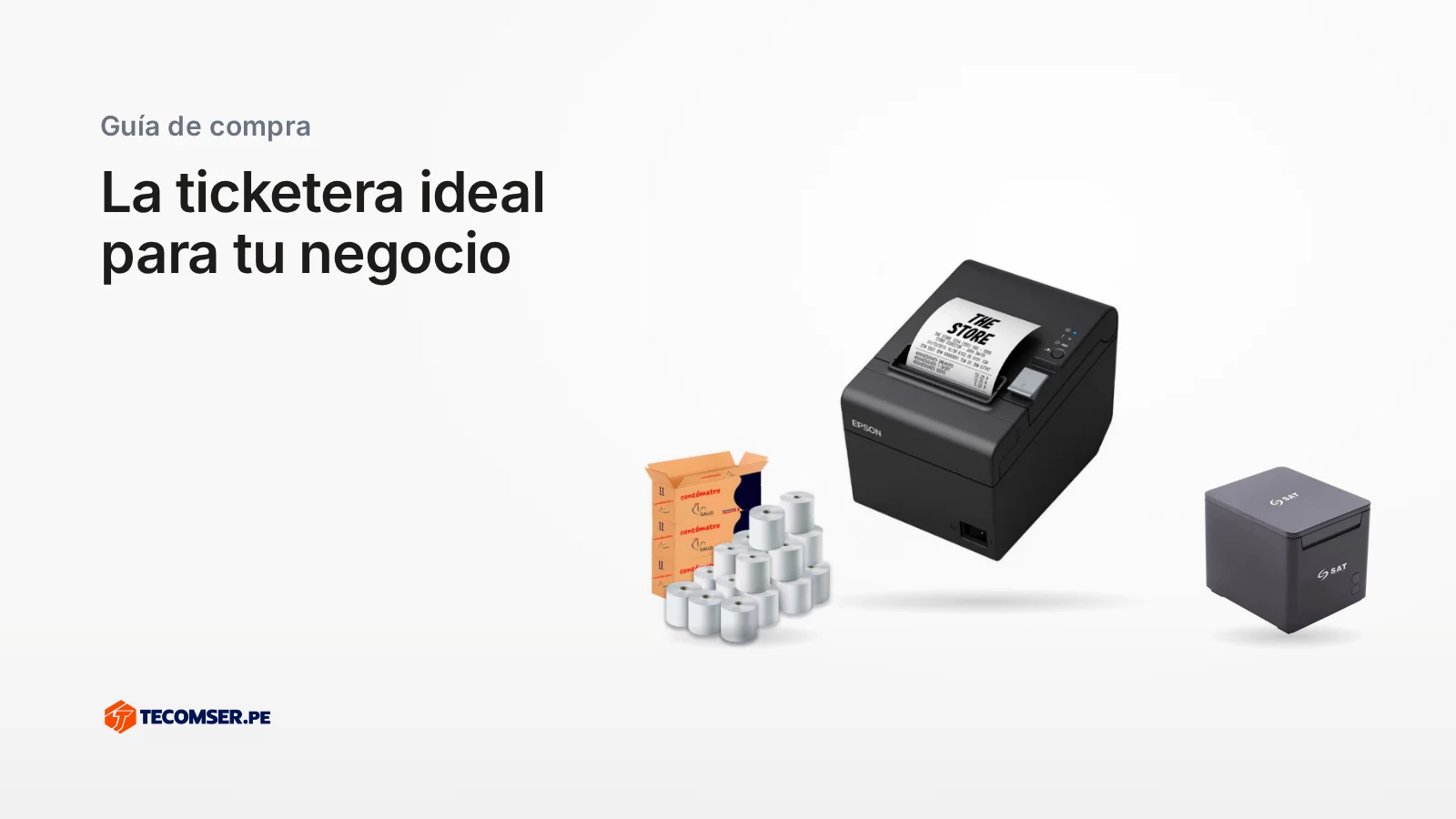 Impresoras térmicas de tickets y rollos de papel de 80 mm