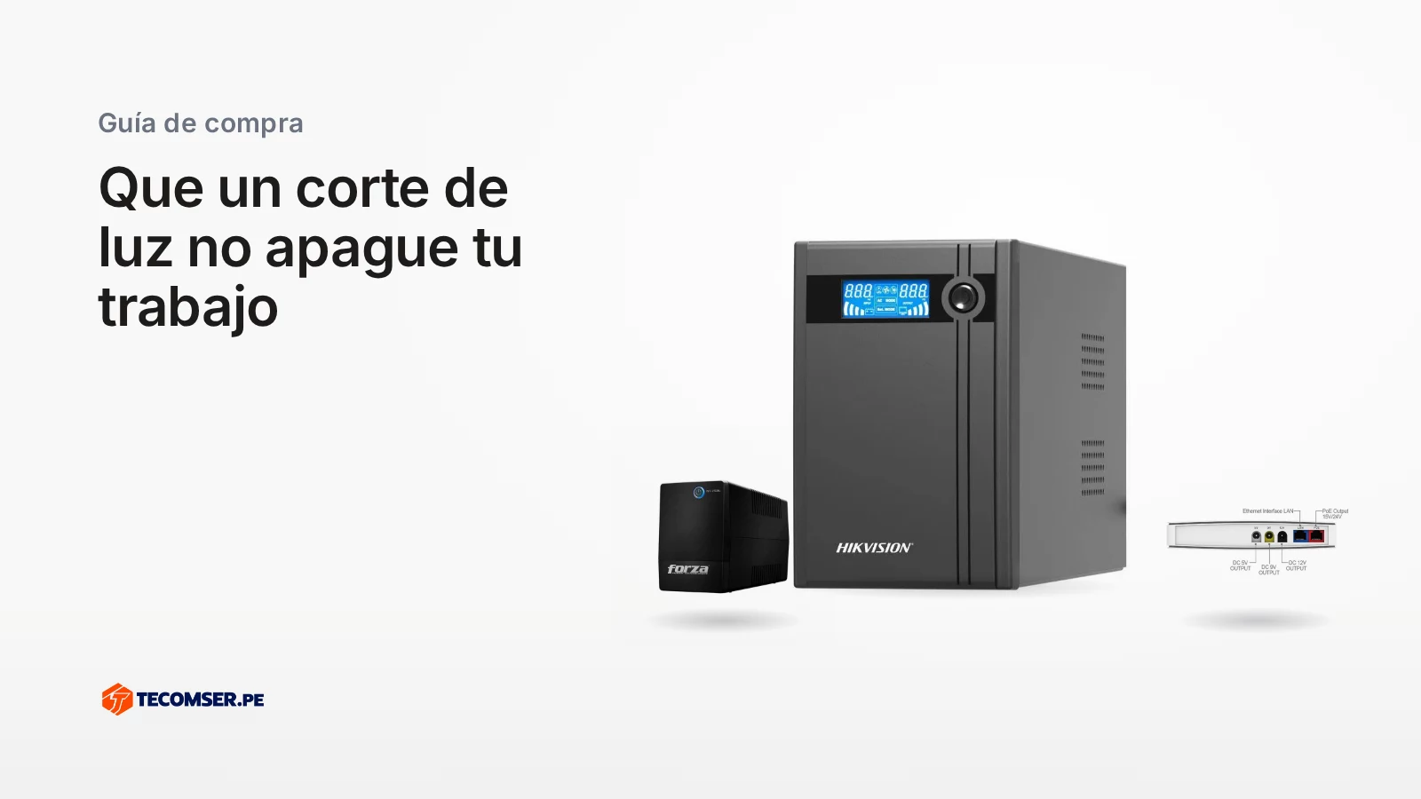 UPS para computadora y mini UPS para router